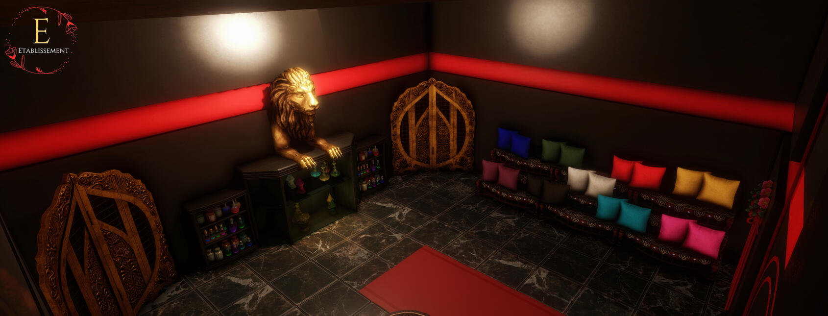 Innenaufnahme des Shops des Etablissements